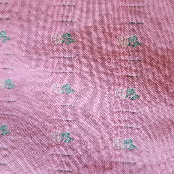 Vintage OshKosh Pink Tab Pink Floral Overall Dress / Dressall, Size 6X - Picture 11 of 14